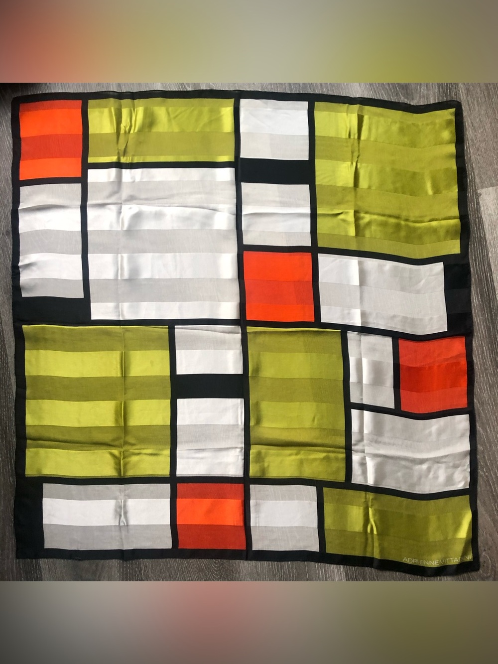 Vintage Mod Posh Silk Scarf